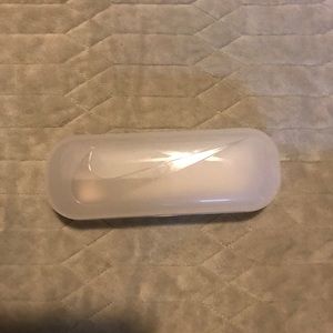 Nike glasses case clear white